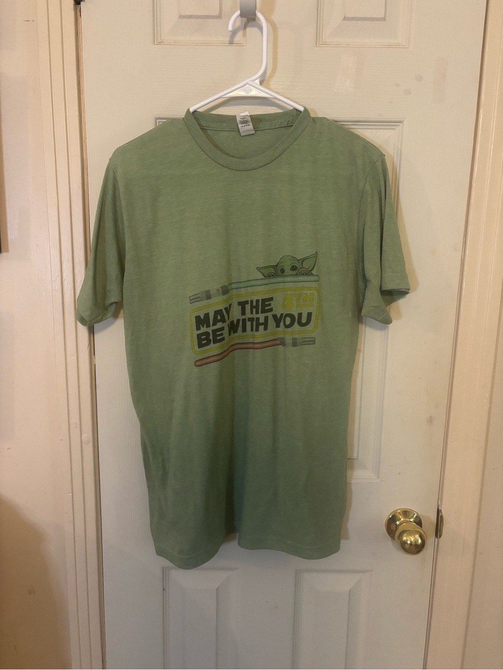 Green 'May The Be With You' Graphic Men’s T-Shirt